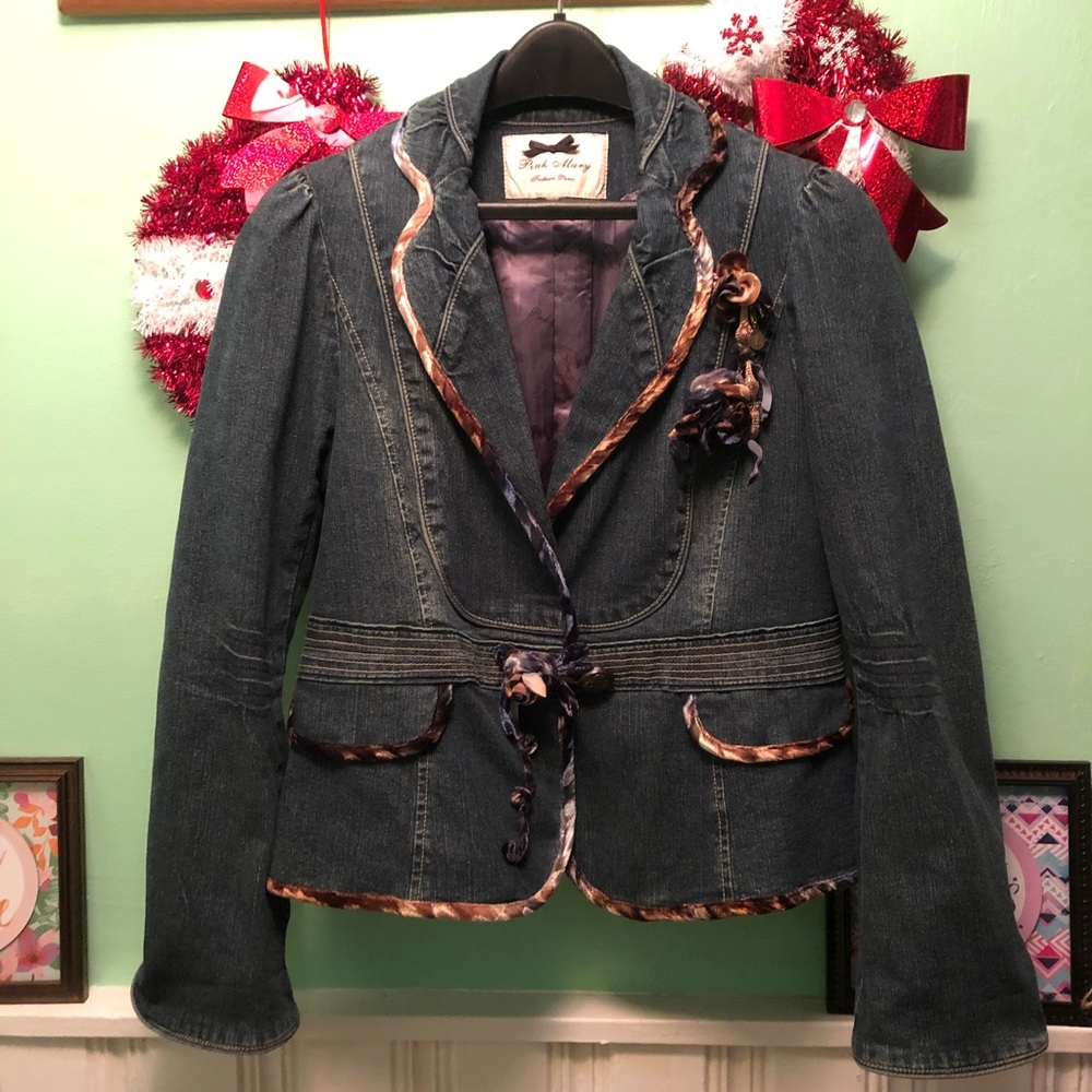 Gorgeous Pink Mary Denim Jacket